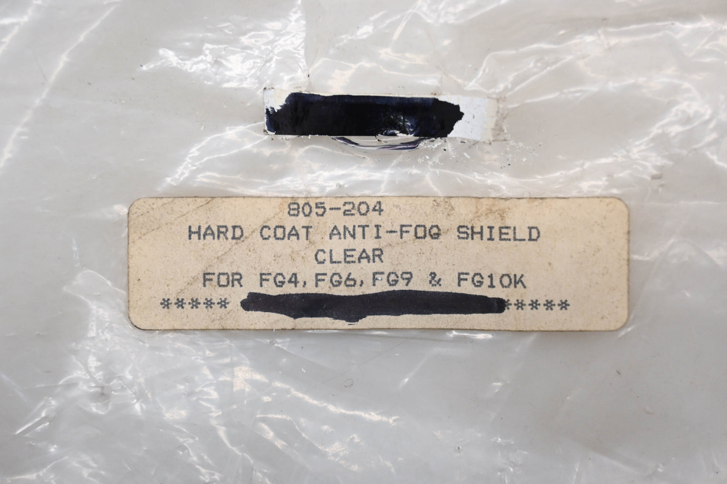 HJC 805-204 Anti Fog Face Shield Clear Qty 1 NOS