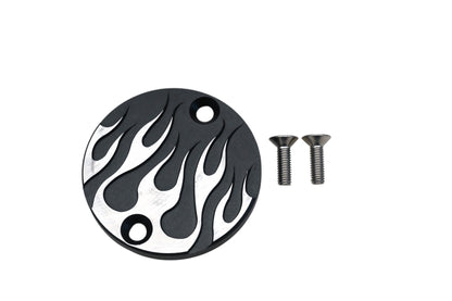 Highway Hawk 454-033 Flame Round Master Cylinder Cover Kawasaki Qty 1 NOS