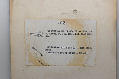 Herr 402, 50 14 604 02, 501 46 04 02 Rewind Spring Husqvarna Jonsered Qty 1 NOS