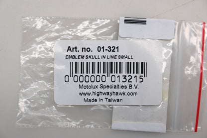 Highway Hawk 01-321 Small Skulls In Line Emblem 1.5in Qty 1 NOS