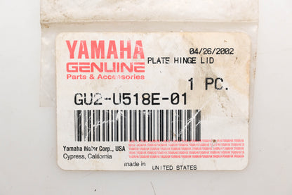 New OEM Yamaha GU2-U518E-01-00 Hinge Lid Plate Qty 1 NOS