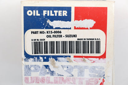 Parts Unlimited K15-0006, GS-1100 Oil Filter for Suzuki Qty 1 NOS