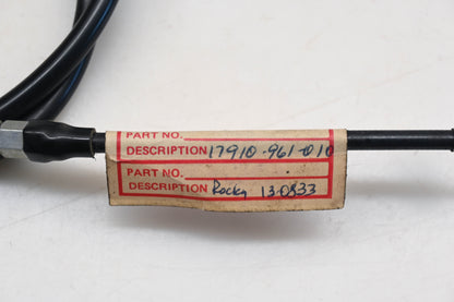 Rocky 17910-961-010, 13-0833 Throttle Cable 82 ATC250R Qty 1 NOS