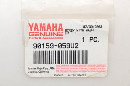 New OEM Yamaha 90159-059U2-00 Screw w/ Washer Qty 1 NOS
