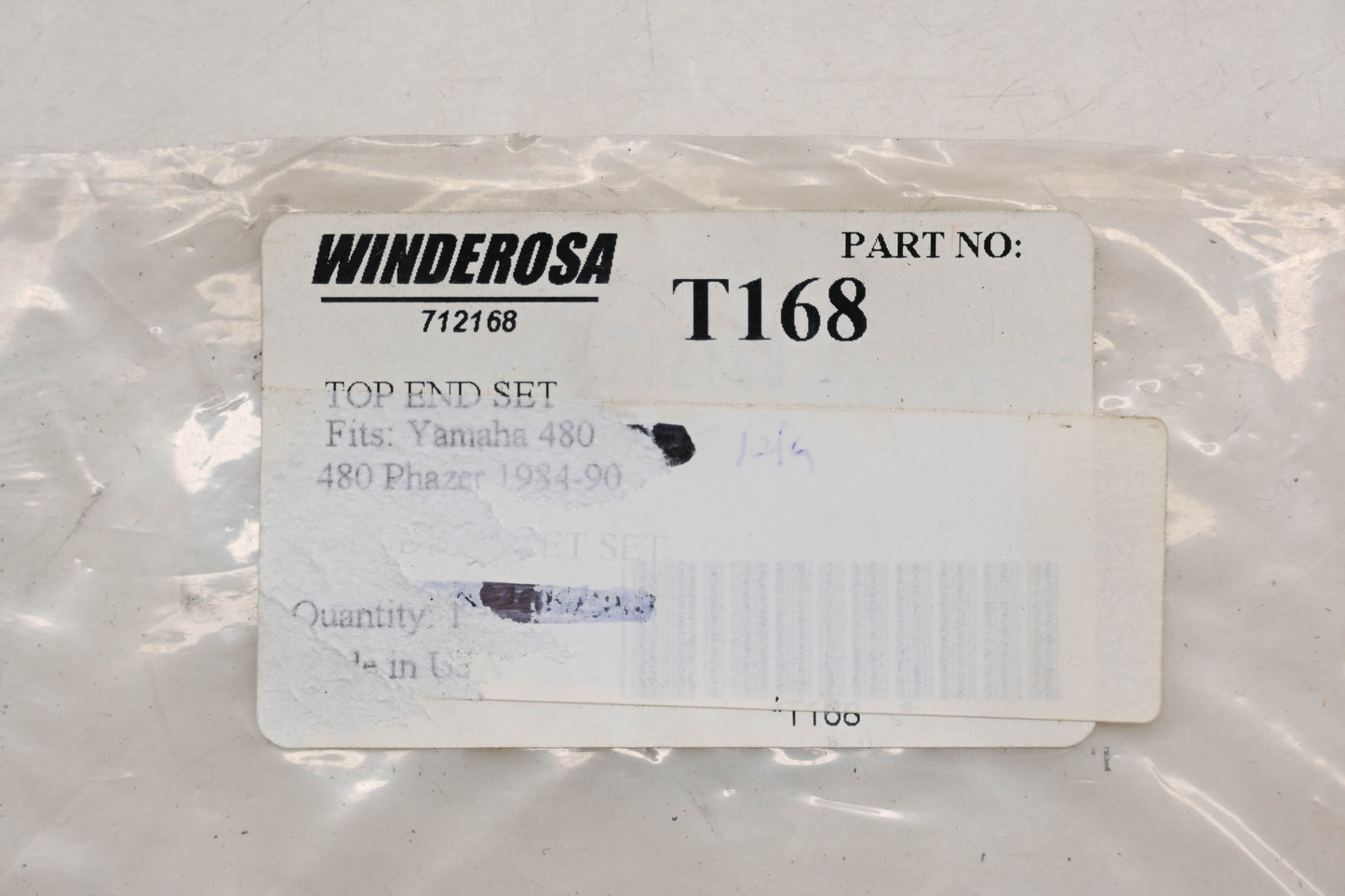 Winderosa 712168, T168 Engine Top End Gasket Set Qty 1 NOS