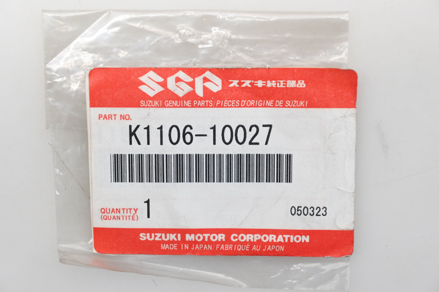 New OEM Suzuki K1106-10027 Gasket Qty 1 NOS