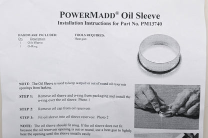 PowerMadd 13740, 141-0250 Oil Sleeve Qty 1 NOS