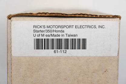 Rick's Motorsport Electrics 61-112 Mitsuba Honda Starter Qty 1 NOS