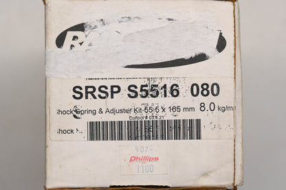 Race Tech SRSP S5516 080, 407-1100 55.5 x 165mm Red Shock Spring Adjuster Kit Qty 1 NOS