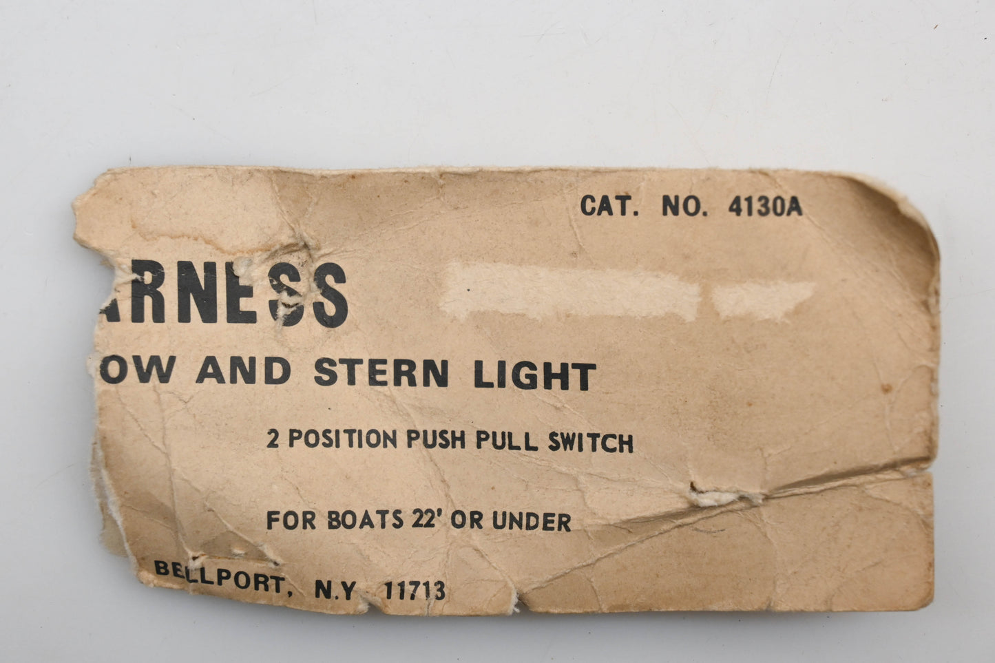 Kastar 4130A Wiring Harness for Bow and Stern Light Kit For Boats 22' or Under Qty 1 NOS