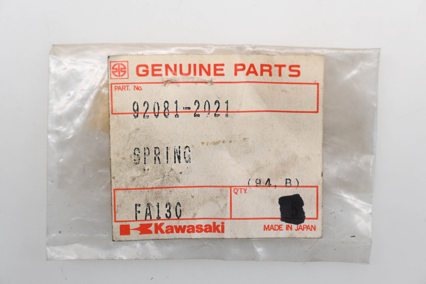 New OEM Kawasaki 92081-2021 Spring NOS