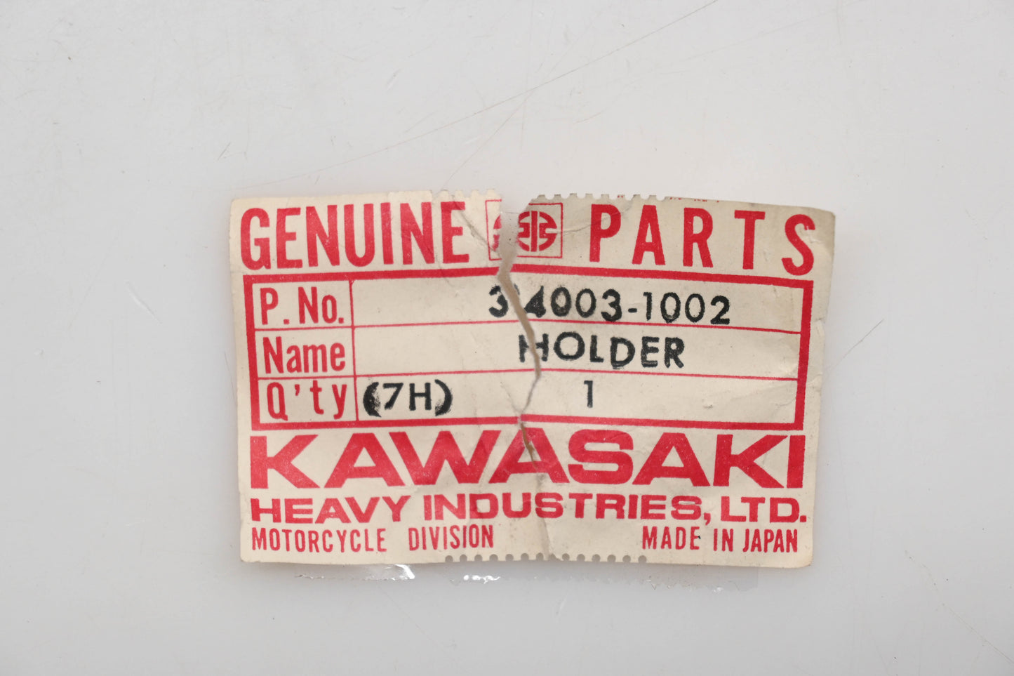 New OEM Kawasaki 34003-1002 Right Hand Step Holder Qty 1 NOS