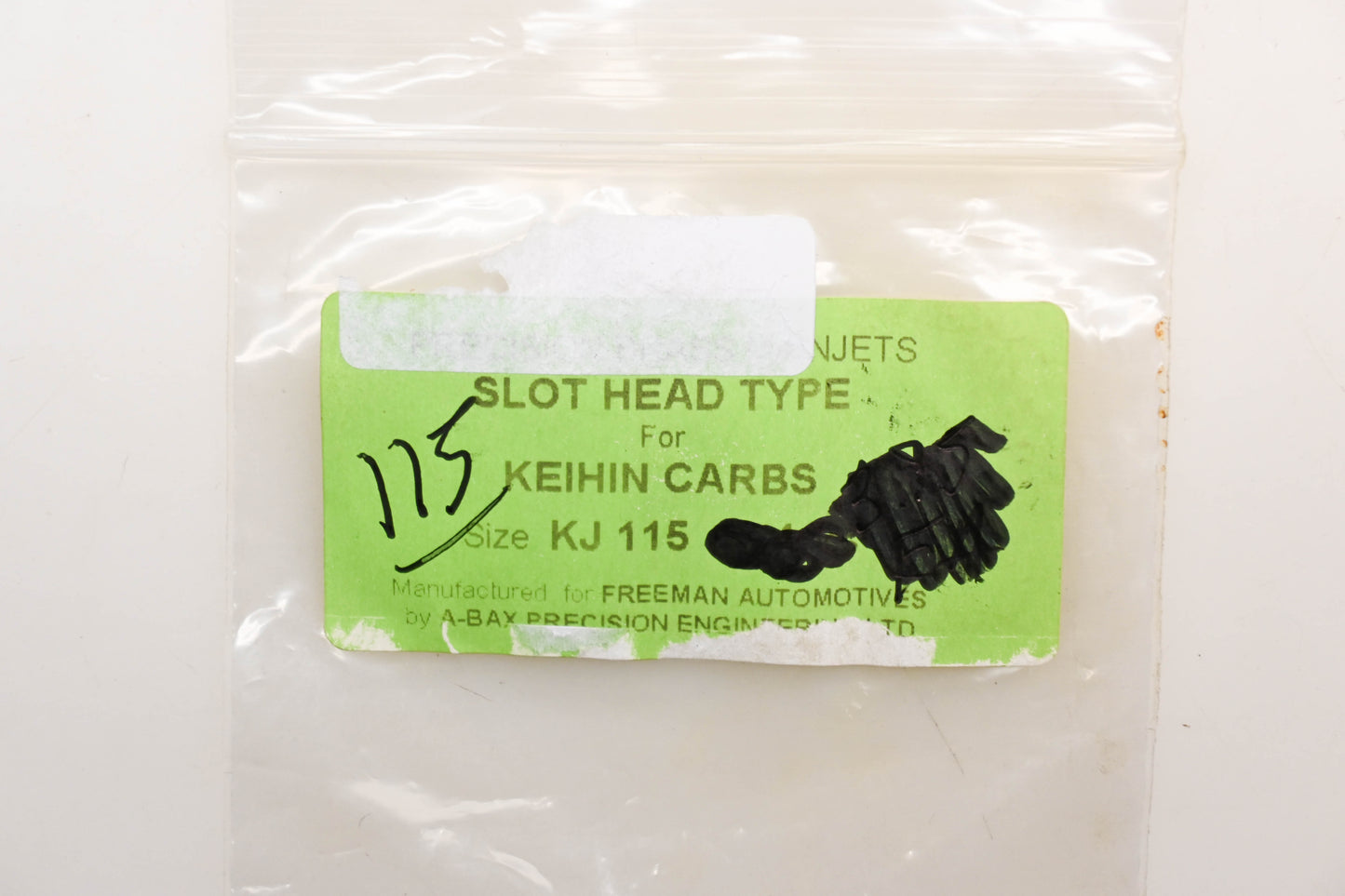 EBC KJ115-4, KJ115 Slot Head Main Jet #115 Qty 3 NOS