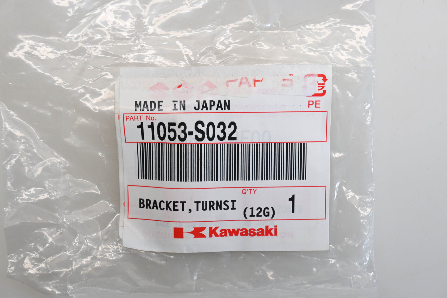 New OEM Kawasaki 11053-S032 Left Hand Turn Signal Bracket Qty 1 NOS