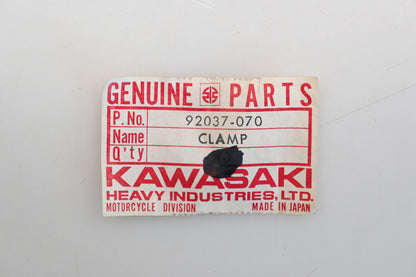 New OEM Kawasaki 92037-070 Breather Pipe Clamp Qty 1 NOS