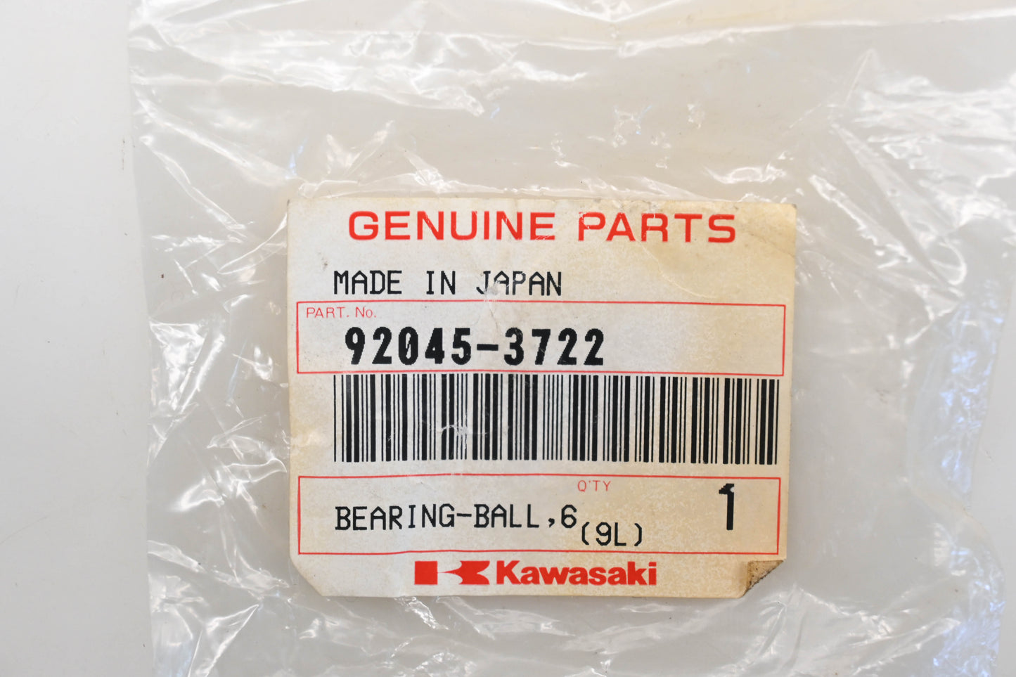 New OEM Kawasaki 92045-3722 Ball Bearing 6303-132 Qty 1 NOS