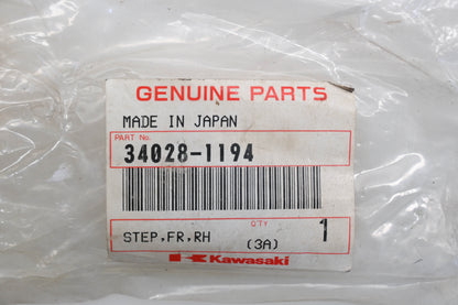 New OEM Kawasaki 34028-1194 Right Hand Front Step Qty 1 NOS