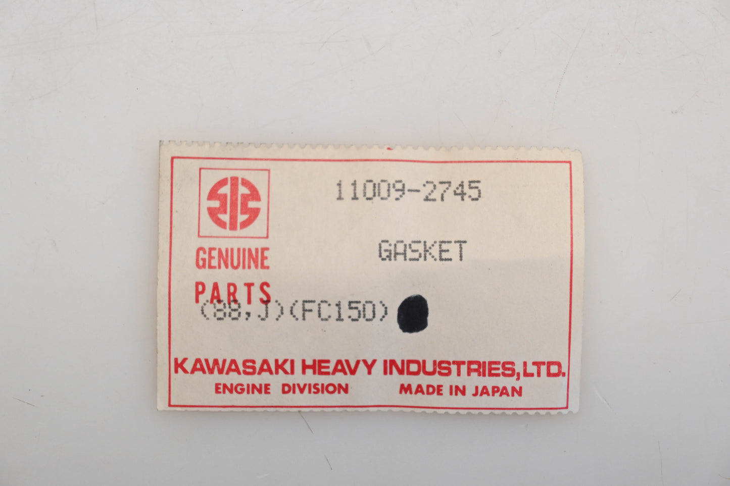 New OEM Kawasaki 11009-2745, 11060-2429 Carburetor Gasket Qty 1 NOS