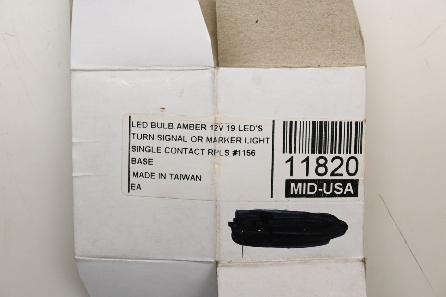 Candlepower 11820, 1156 Turn Signal Marker Bulb Amber 12V 19 LEDs Qty 1 NOS