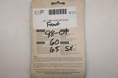 DP Brakes DP607 DP607 DP Brake Pad Kit Qty 1 NOS