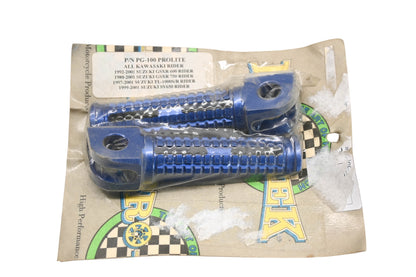Pro-Tek PG-100 Prolite Kawasaki Suzuki Blue Rider Peg Kit GSXR 600 750 SV65 Qty 1 NOS