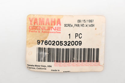 New OEM Yamaha 97602-05320-09 Pan Screw w/ Washer Qty 1 NOS