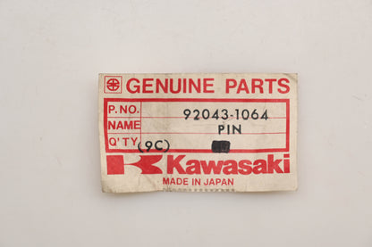 New OEM Kawasaki 92043-1064 Seat Pivot Pin Qty 1 NOS