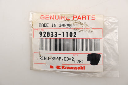 New OEM Kawasaki 92033-1102 Snap Rings Qty 2 NOS