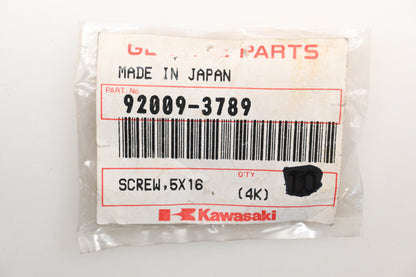 New OEM Kawasaki 92009-3789 Screw 5x16 Qty 1 NOS