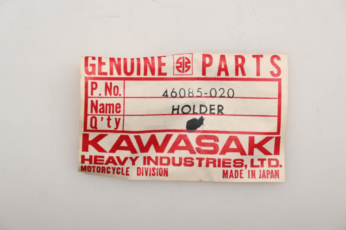 New OEM Kawasaki 46085-020 Left Hand Switch Upper Holder A Qty 1 NOS