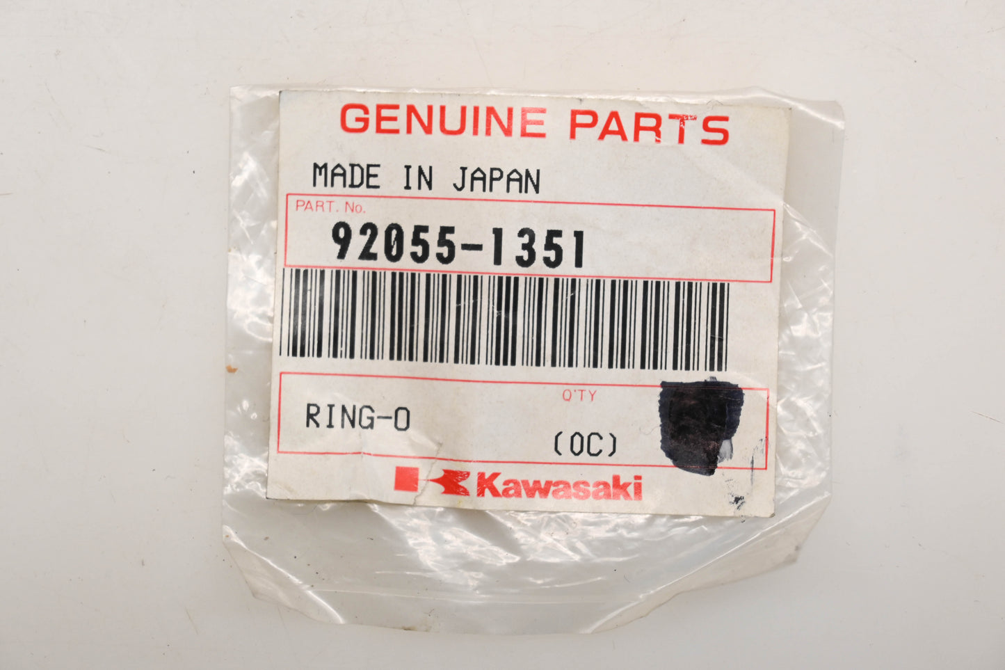New OEM Kawasaki 92055-1351 O-Ring Qty 1 NOS
