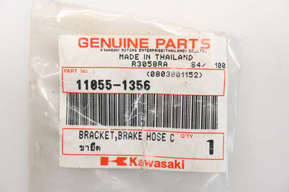 New OEM Kawasaki 11055-1356 Brake Hose Bracket Qty 1 NOS
