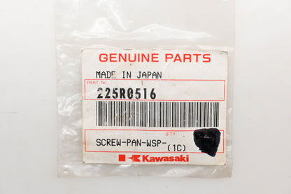 New OEM Kawasaki 225R0516 Pan Screw Qty 1 NOS