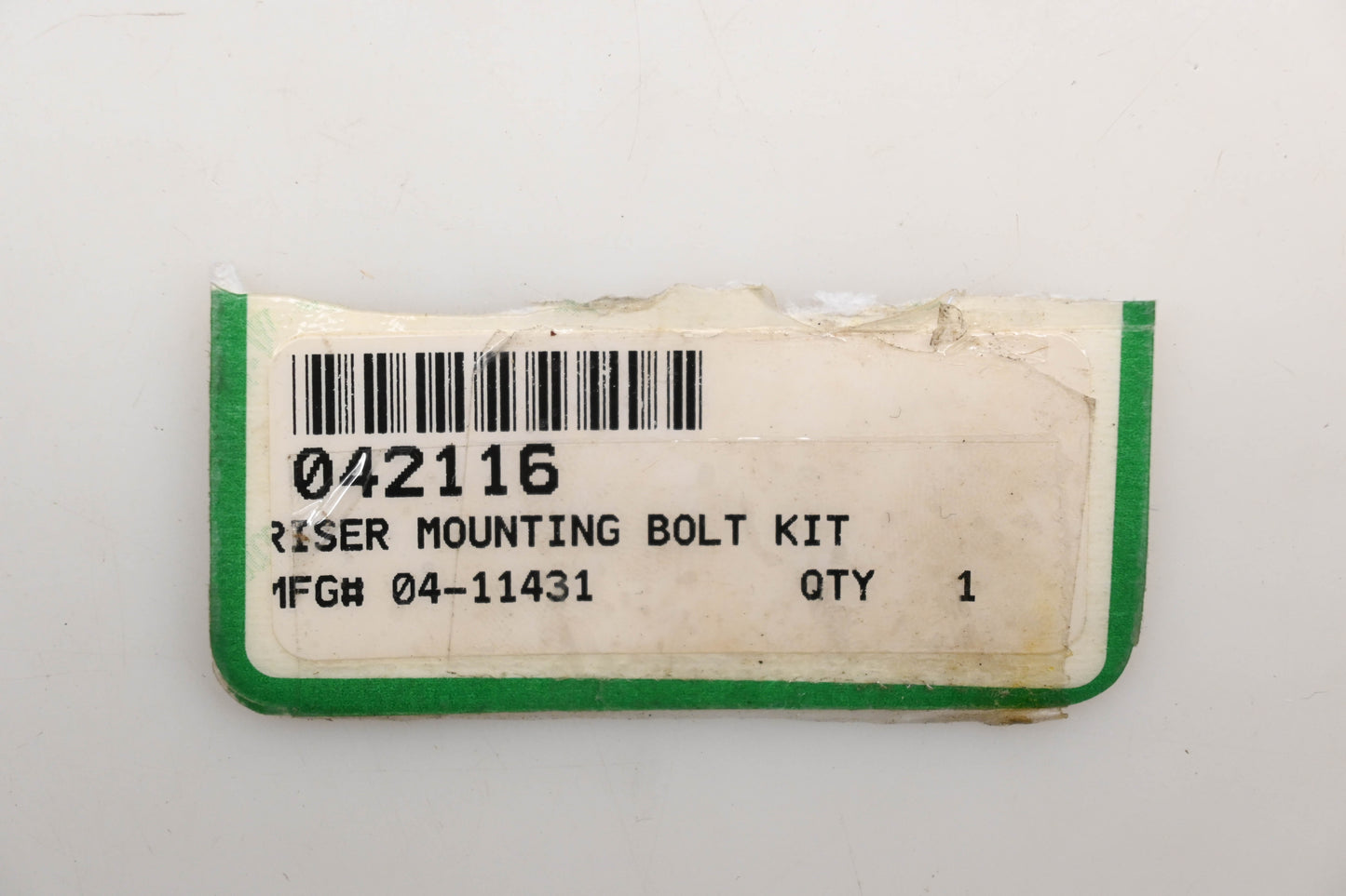 Gardner-Westcott 042116, 04-11431 Bar Riser Mount Bolt Kit Qty 1 NOS