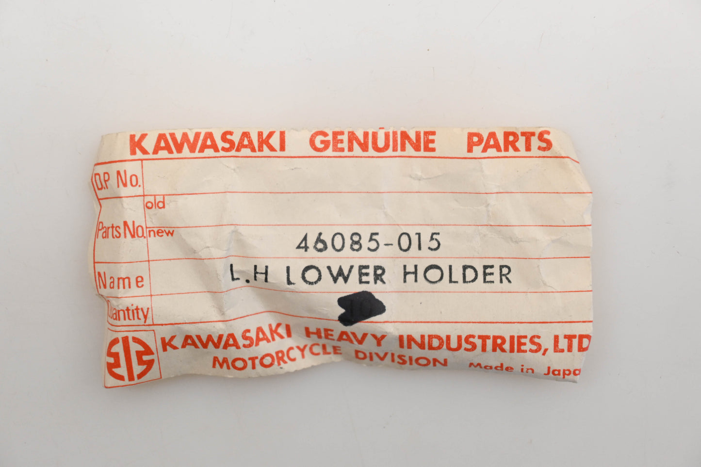New OEM Kawasaki 46085-015 Left Hand Switch Lower Holders Qty 2 NOS
