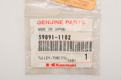 New OEM Kawasaki 59091-1102 Throttle Pulley Qty 1 NOS