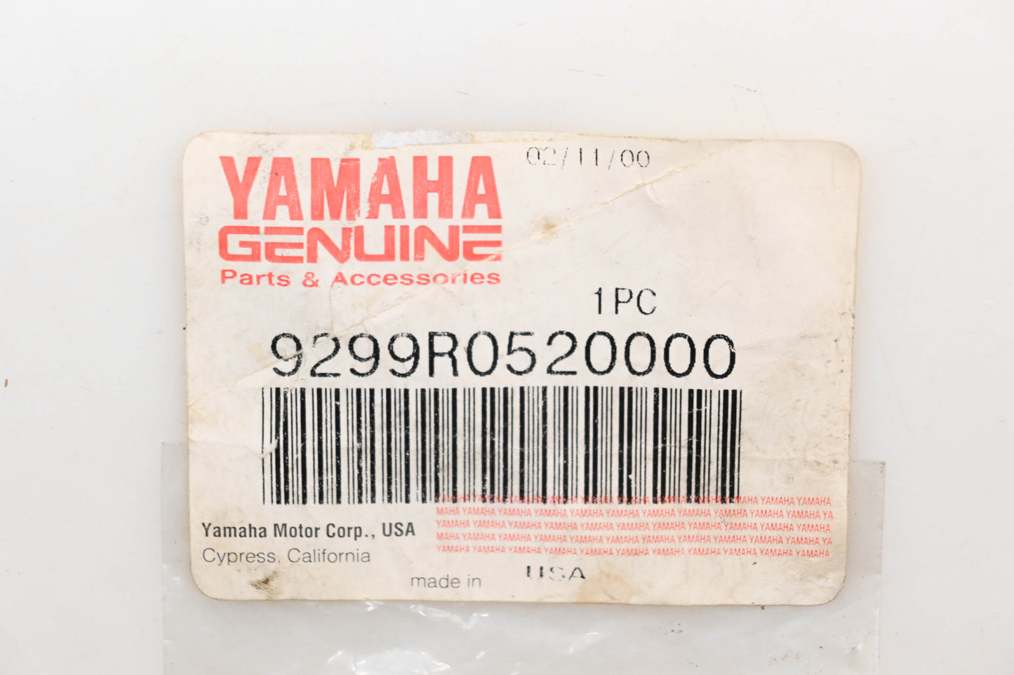 New OEM Yamaha 9299R-05200-00 Washer Qty 1 NOS