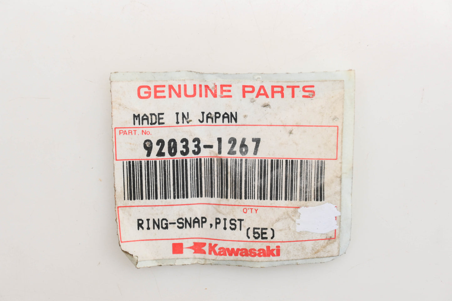 New OEM Kawasaki 92033-1267 Piston Pin Circlips Qty 2 NOS