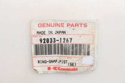 New OEM Kawasaki 92033-1267 Piston Pin Circlips Qty 2 NOS