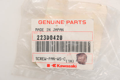 New OEM Kawasaki 223D0420 Cross Washer Pan Screws Qty 9 NOS