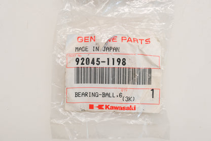 New OEM Kawasaki 92045-1198 Ball Bearing Qty 1 NOS