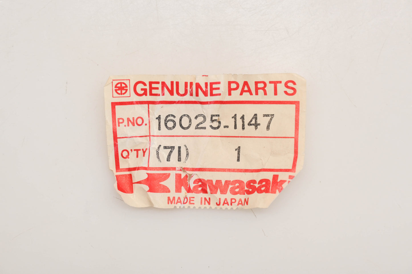 New OEM Kawasaki 16025-1147 Throttle Valve Qty 1 NOS