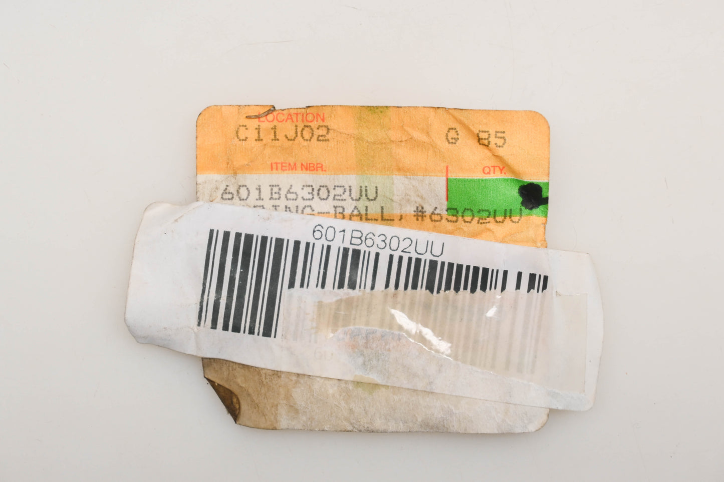 New OEM Kawasaki 601B6302UU Ball Bearing #6302UU Qty 1 NOS