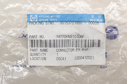 Hyosung 14770HN91010BF Exhaust Pipe Connector Qty 1 NOS