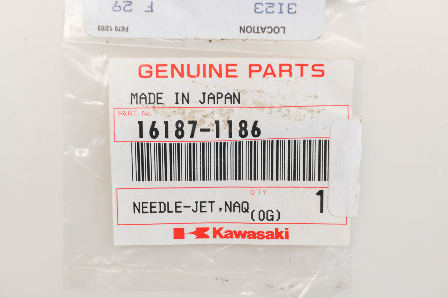 New OEM Kawasaki 16187-1186 Jet Needle NAQG Qty 1 NOS