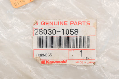New OEM Kawasaki 26030-1058 Harness Qty 1 NOS