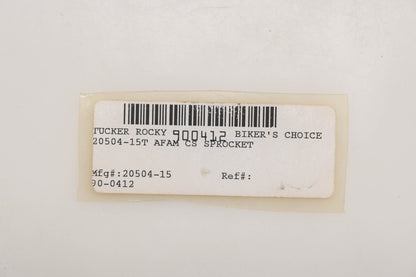 AFAM 20504-15, 90-0412, 20504B15M Sprocket 15T 87-96 Honda CBR600 Qty 1 NOS