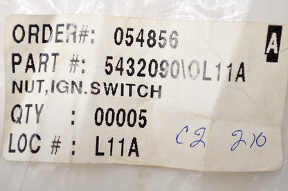 OEM Polaris 5432090 Ignition Switch Nut NOS