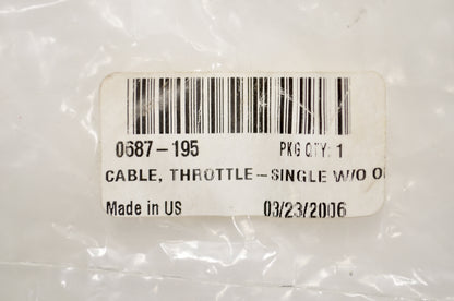 OEM Arctic Cat 0687-195 Throttle Cable NOS
