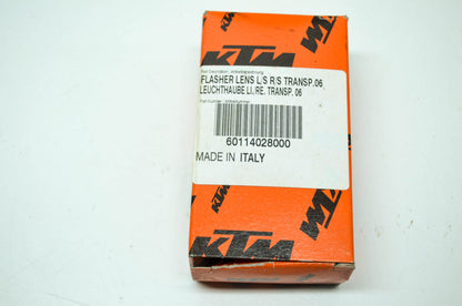 NEW OEM KTM Flasher Lens EXC Duke Enduro Supermoto Adventure 60114028000 NOS